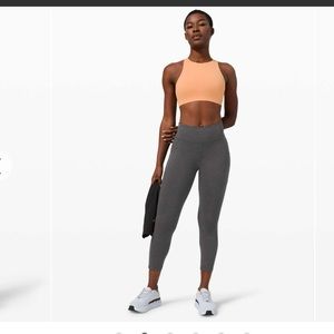 Lululemon" Invigorate High-Rise Tight 25"Heathered Graphite Grey